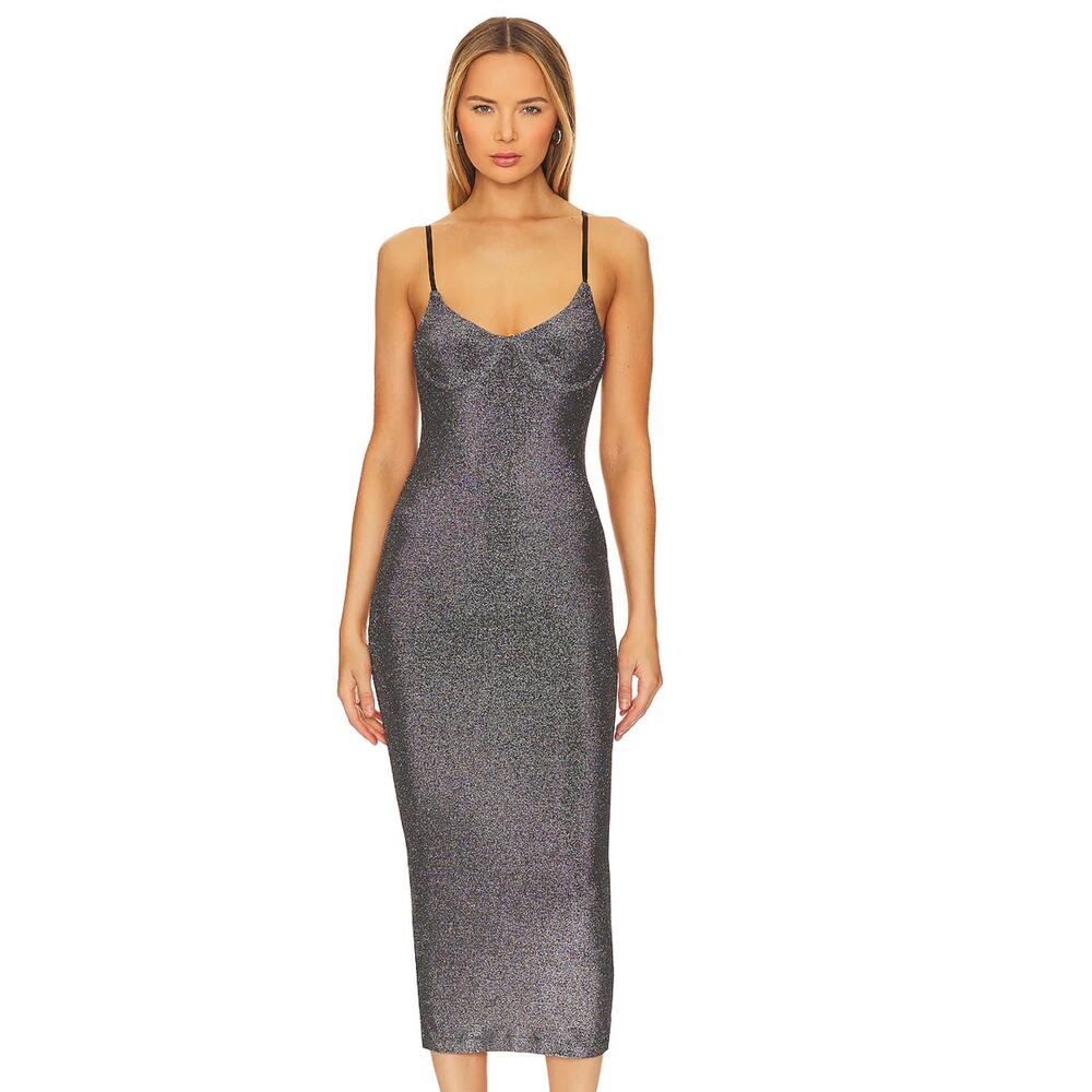 Bardot Saoirse Midi Dress in Black NWT Size 2